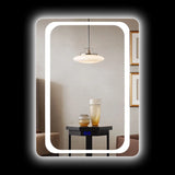 Triple LED Flat Wall Mirror With Radiant LED Lights Anti - Fog