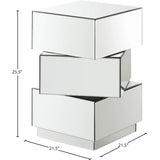 Lustre End Tables - Stylish Accent For Bedroom, Living Room 26''Height x 22''depth x 22''length