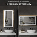 Noxia Led Mirror Three Color Dimmable Light, Defogger
