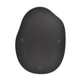 Asymmetric Mirror, Irregular Wall Mirror, Unique Shape Wall Mounted Vanity Mirror with Wood Back Panel, Living Room Bedroom Entrance Hallway Decoration 38x26 Inches