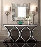 Coffee Glam Console Table Unique Modern Wood Mirror Finish with Vibrant Design Console Table (Dark Brown, (48 L x 15 D x 32 H Inch)