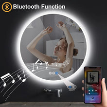 Bungalow Mercer LED-Round-Bathroom-Mirror/ LED-Mirror/ Defogging/ Dimmable/ Color Adjustable