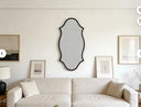 Modern Art Wooden Frame Wall Mirror