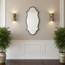 Modern Art Wooden Frame Wall Mirror