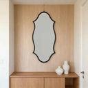 Modern Art Wooden Frame Wall Mirror