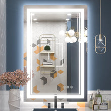 Bungalow Mercer LED Bathroom Mirror with Frontlit and Backlit, 3 Colors Temperature & Dimmable Light