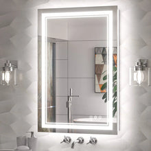 Bungalow Mercer LED Bathroom Mirror with Frontlit and Backlit, 3 Colors Temperature & Dimmable Light