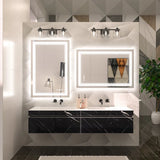 Bungalow Mercer LED Bathroom Mirror with Frontlit and Backlit, 3 Colors Temperature &amp; Dimmable Light