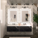 Bungalow Mercer LED Bathroom Mirror with Frontlit and Backlit, 3 Colors Temperature &amp; Dimmable Light