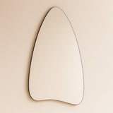 Asymmetrical Frameless Wall Mirror-Modern Asymmetric Mirror for Bathroom Vanity or Living Room 22x36 inch