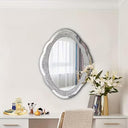 Cloud-Shaped Rhinestone Wall Mirror