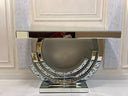 Glass Top Console Table