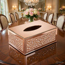 Rose Gold Crystal Tissue Box