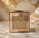 Golden Crystal Diamond Mirror Tissue Box