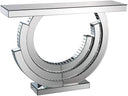 Glass Top Console Table