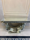 Glass Top Console Table
