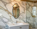Modern Art Wooden Frame Wall Mirror