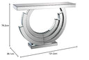 Glass Top Console Table