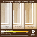 Lucent Led Mirror Three Color Dimmable Light, Defogger