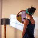 Round Asymmetric 3D Wall Mirror