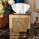 Golden Crystal Diamond Mirror Tissue Box