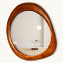 Round Asymmetric 3D Wall Mirror