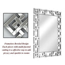 Crystal Grid Wall Mirror