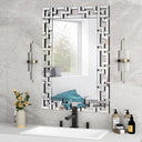 Crystal Grid Wall Mirror
