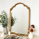 Ahnaish Gold Arch Modern Wall Mirror
