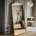 Arched Antique Ornate Full Length Mirror