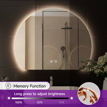 Arto Arch Lighted Backlit Bathroom Vanity Mirror Anti-Fog | Dimmable | 3-Color Adjustable LED Wall Mirror