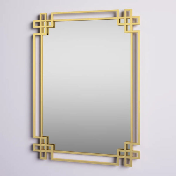 Contemporary Metal wall Mirror- Chic Design For Bedroom And Living Room 40'' x 30''