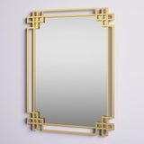 Contemporary Metal wall Mirror- Chic Design For Bedroom And Living Room 40'' x 30''
