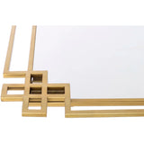 Contemporary Metal wall Mirror- Chic Design For Bedroom And Living Room 40'' x 30''