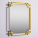 Contemporary Metal wall Mirror- Chic Design For Bedroom And Living Room 40'' x 30''