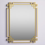 Contemporary Metal wall Mirror- Chic Design For Bedroom And Living Room 40'' x 30''