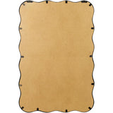 Metal Wall Mirror- Stylish Design For Bedroom and Living Room 36x24 inches