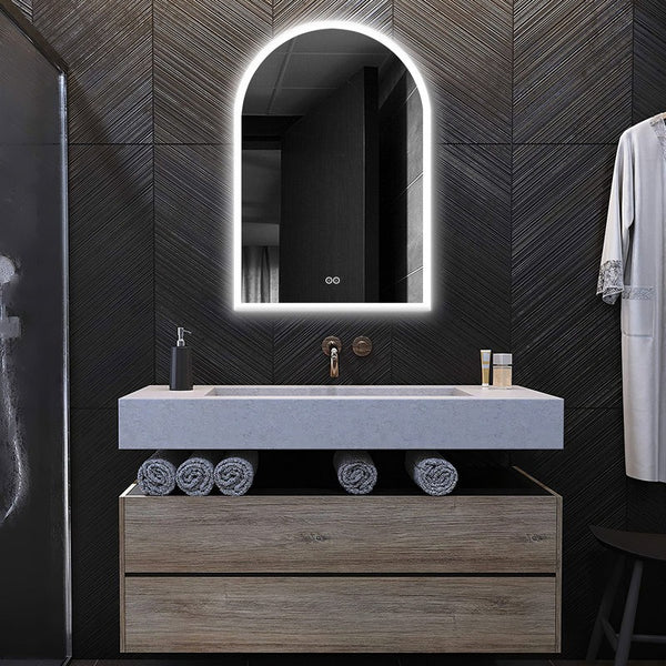 Infinity Arc LED Mirror With Triple LED Lights – Modern &amp; Versatile Illuminated Mirror