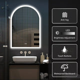 Infinity Arc LED Mirror With Triple LED Lights – Modern &amp; Versatile Illuminated Mirror