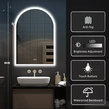 Infinity Arc LED Mirror With Triple LED Lights – Modern & Versatile Illuminated Mirror