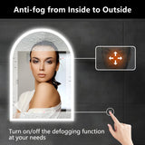 Infinity Arc LED Mirror With Triple LED Lights – Modern &amp; Versatile Illuminated Mirror