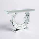 Multi- Purpose Console Table - Elegant  Stunning Geometry Design For Bedroom ,Living Room, and Bathroom 31.34'' H X 45.27'' W X 15.6'' D