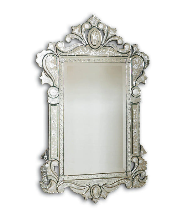 Castello Glass Flat Wall Mirror 106L x 137W  Decorative Wall Mirror for Living Room Entrance Makeup Bathroom | Mirror Glass Stylish Frame | Silver with Free Specs Stand and Wooden Games