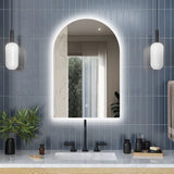 Chrystal LED Backlit Frameless Lighted Bathroom Vanity Mirror for Wall With Triple LED