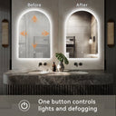 Oriona Led Mirror Three Color Dimmable Light, Defogger