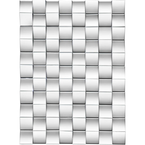 3D Statement Wall Mirror - Contemporary Style For Bedroom And Living Room 31x43inch