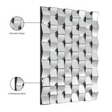 3D Statement Wall Mirror - Contemporary Style For Bedroom And Living Room 31x43inch