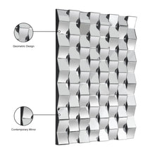 3D Statement Wall Mirror - Contemporary Style For Bedroom And Living Room 31x43inch