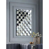 3D Statement Wall Mirror - Contemporary Style For Bedroom And Living Room 31x43inch