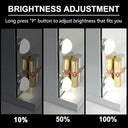 Luxvanity Hollywood Makeup Mirror –  LED Bulbs, 3 Light Colors